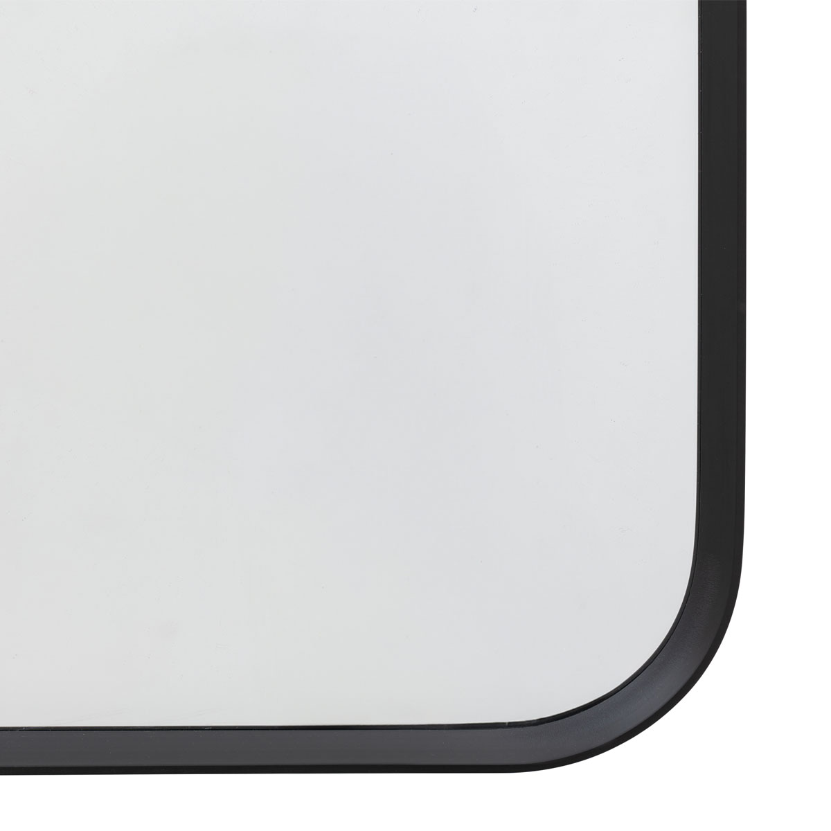 Gallery Direct Holworth Arch Mirror Black 900x35x1800mm