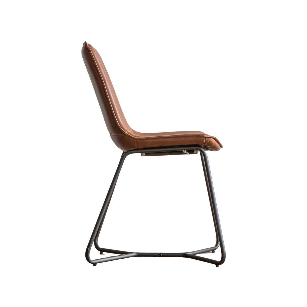 Gallery Direct Hawking Chair Brown (2pk) 490x550x860mm