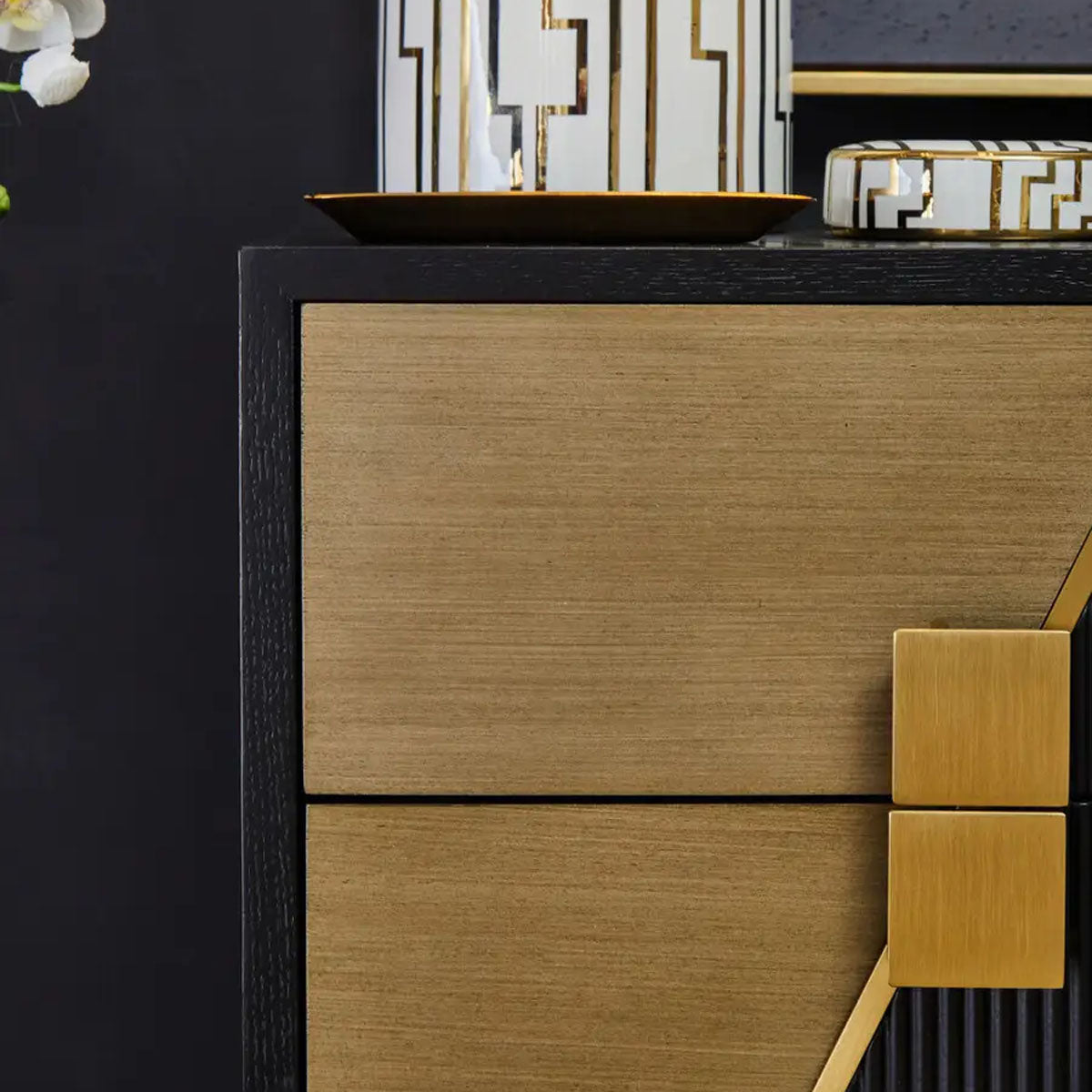 Beaumonde Home Davoli Two Drawer Side Table