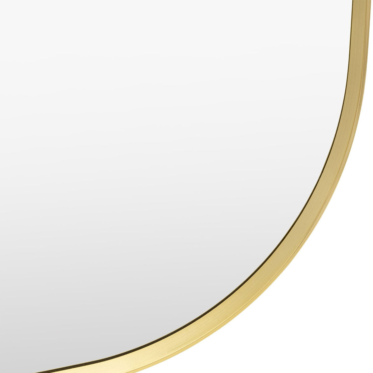 Gallery Direct Holworth Shaped Leaner Gold 700x1700mm