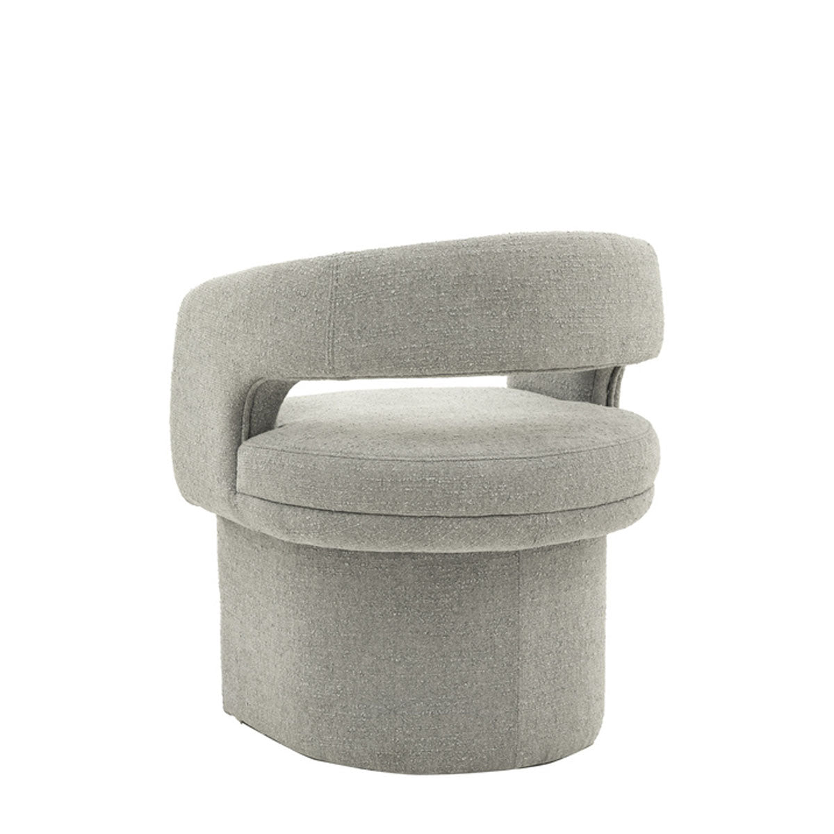 Gallery Direct Sloane Dining Chair Grey Boucle 640x600x760mm