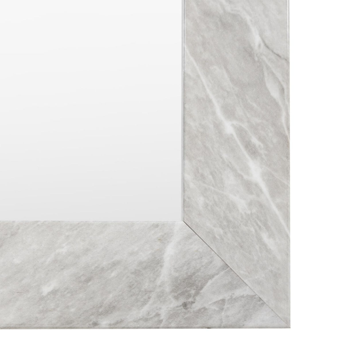Gallery Direct Romano Leaner Mirror Marbled White 570x1570mm