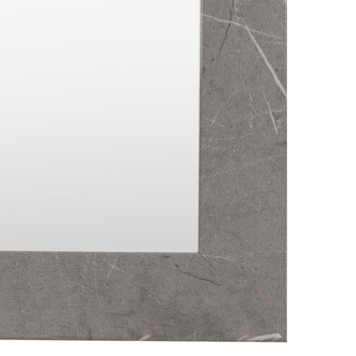 Gallery Direct Romano Rectangle Mirror Marbled Grey 570x770mm