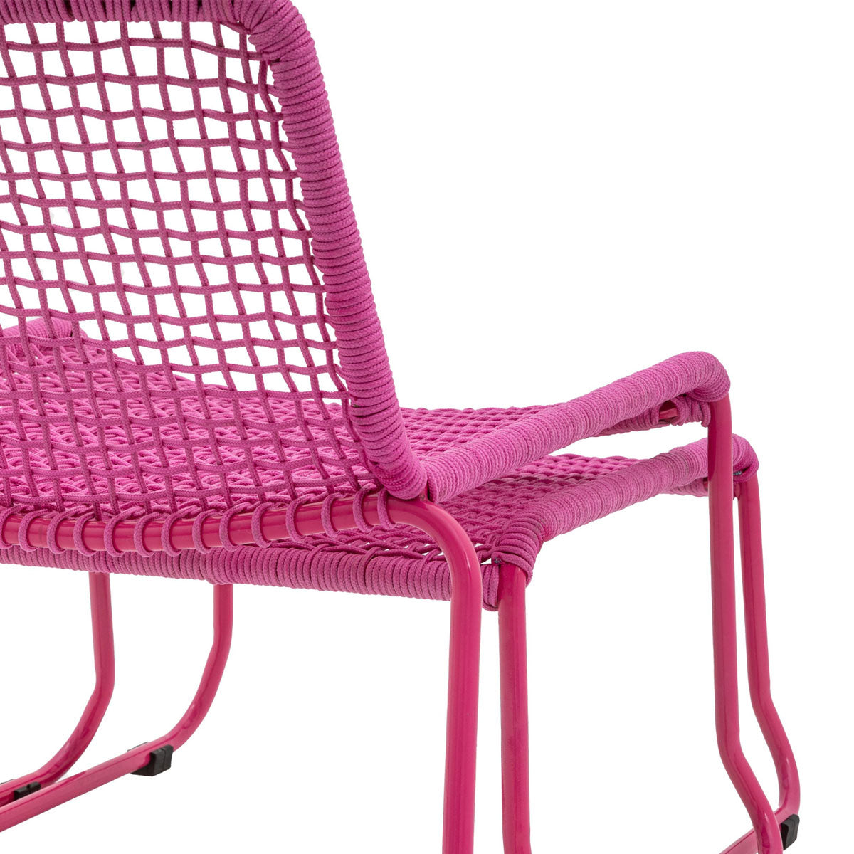Gallery Direct Sassano Lounge Chair with Footstool Pink