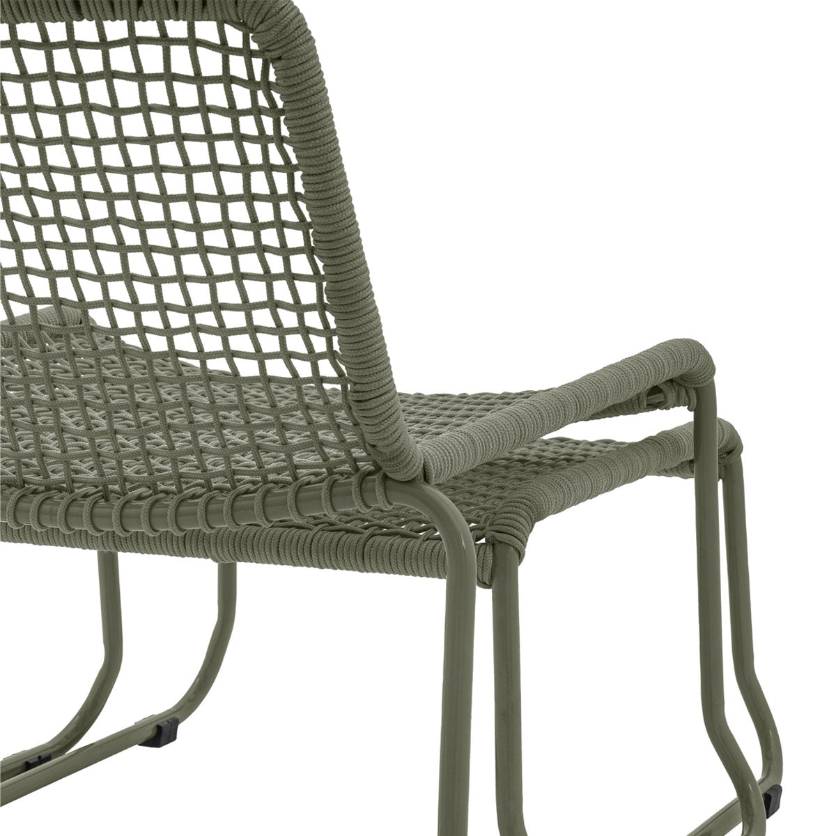 Gallery Direct Sassano Lounge Chair with Footstool Green
