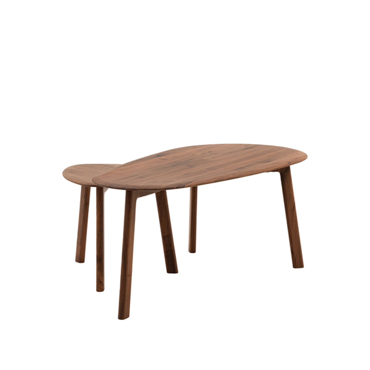 Gallery Direct Madrid Coffee Table Nest Walnut 1100x600x450mm