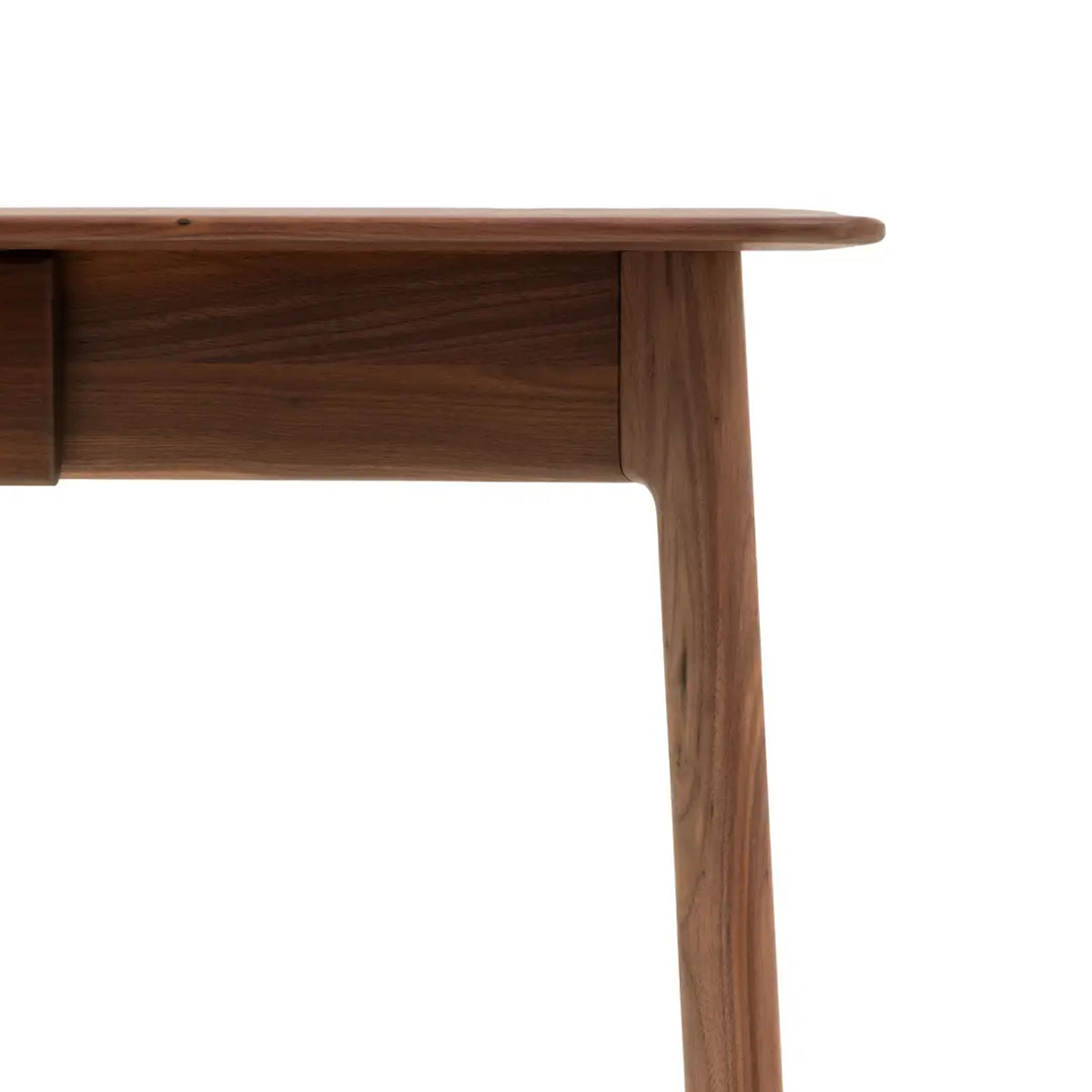 Gallery Direct Madrid 1 Drawer Desk Walnut 1300x500x750mm