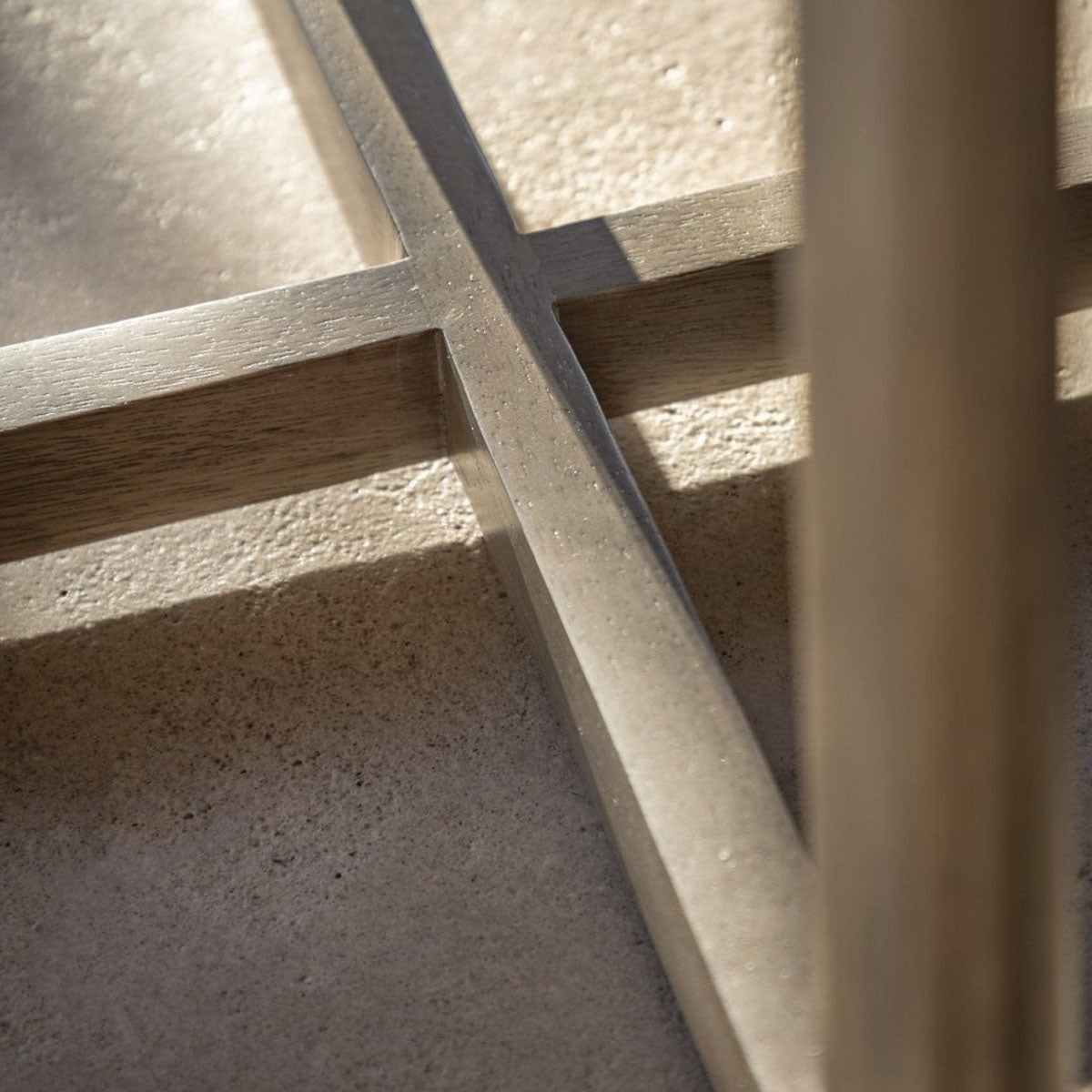 Gallery Direct Panelled Side Table 450x450x550mm