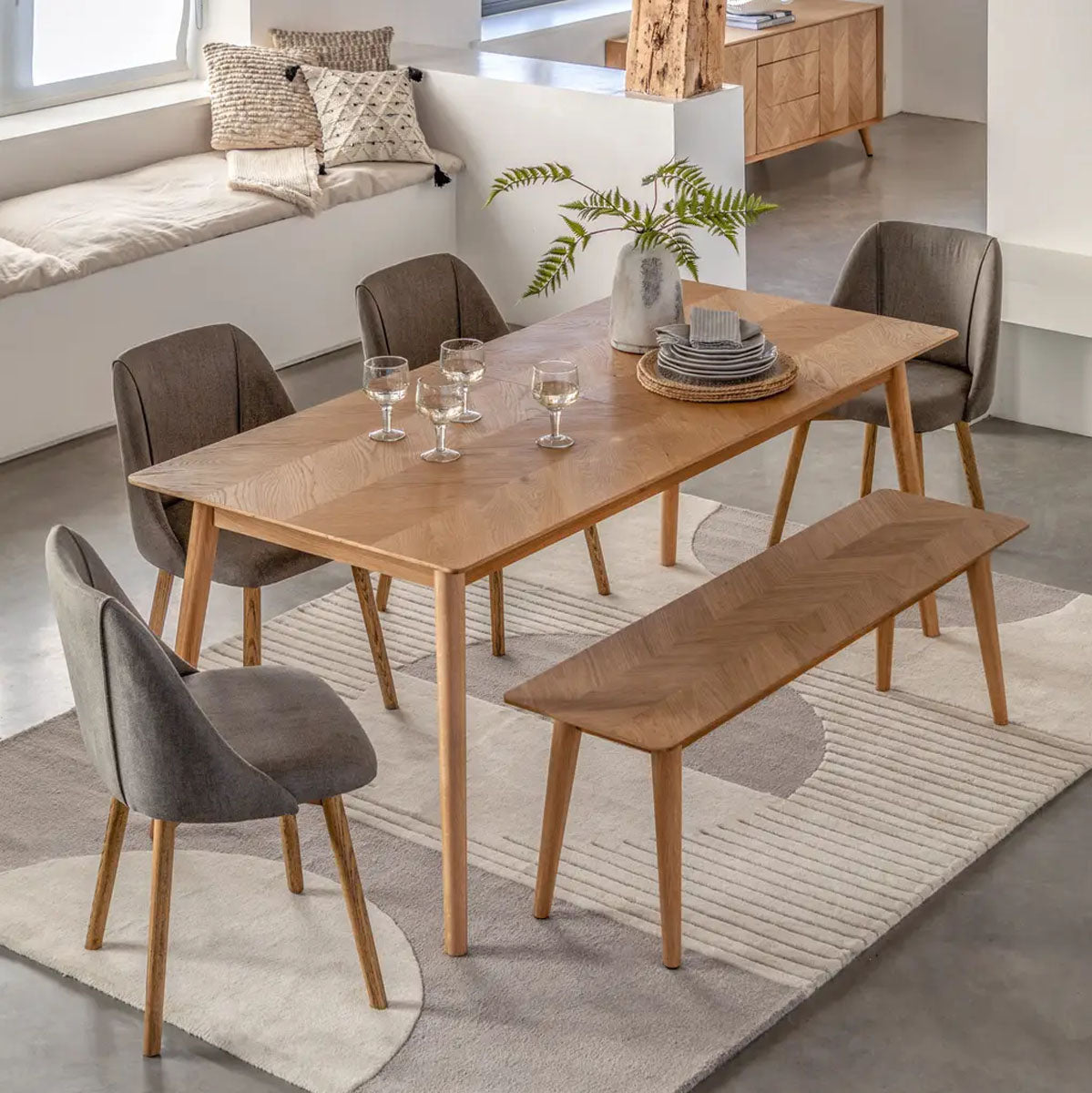 Gallery Direct Milano Ext Dining Table 2000/2520x900x760mm