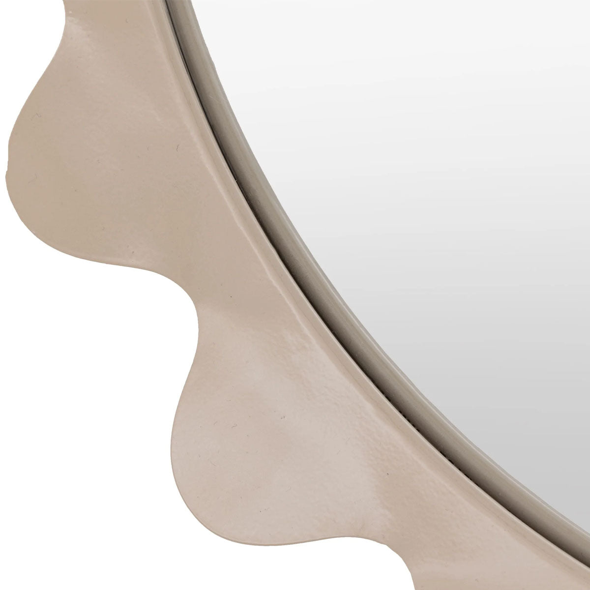 Gallery Direct Shoreditch Round Mirror Taupe 600mm