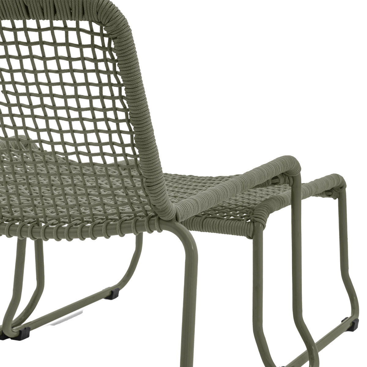 Gallery Direct Sassano Lounge Chair with Footstool Green