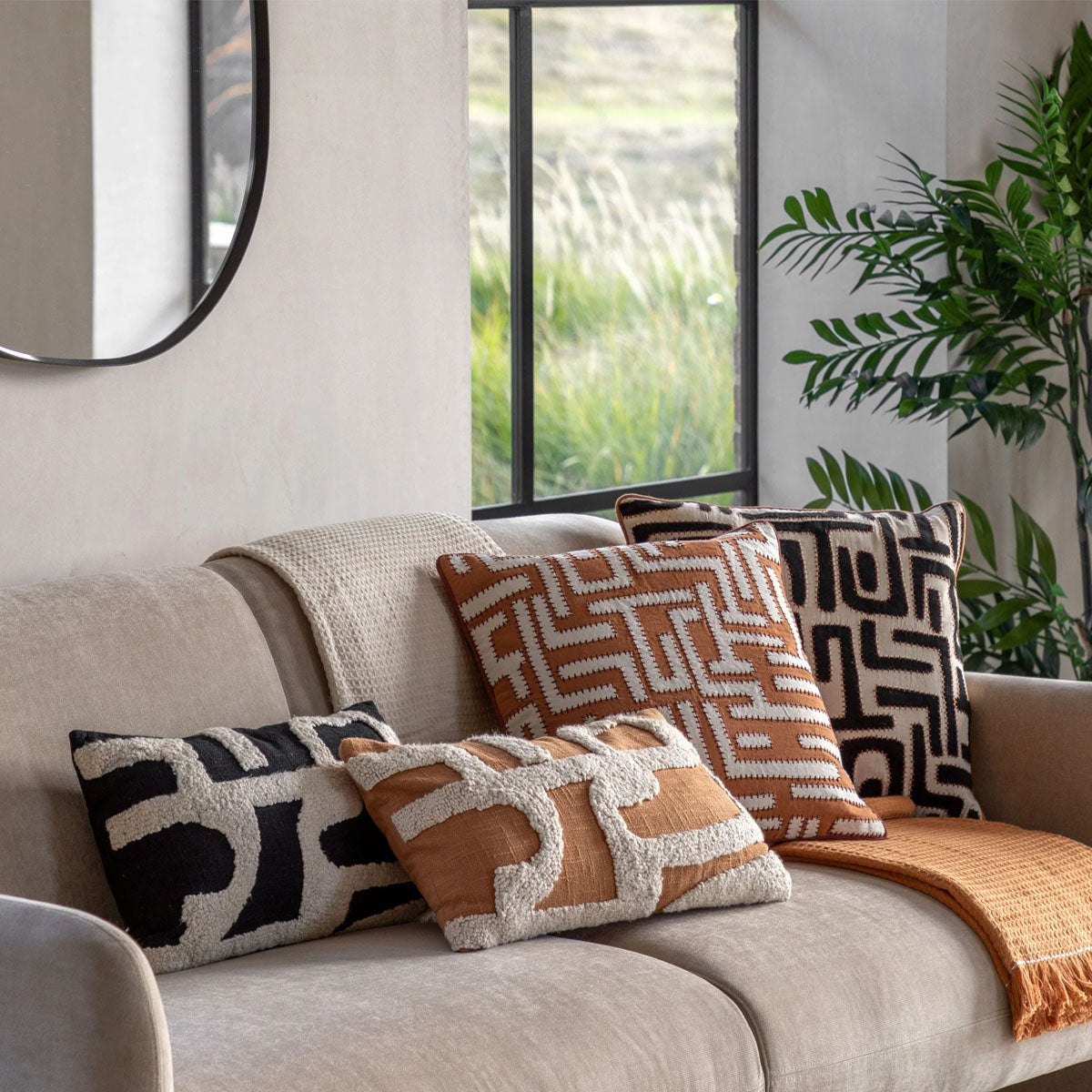 Gallery Direct Kalho Embroidered Cushion