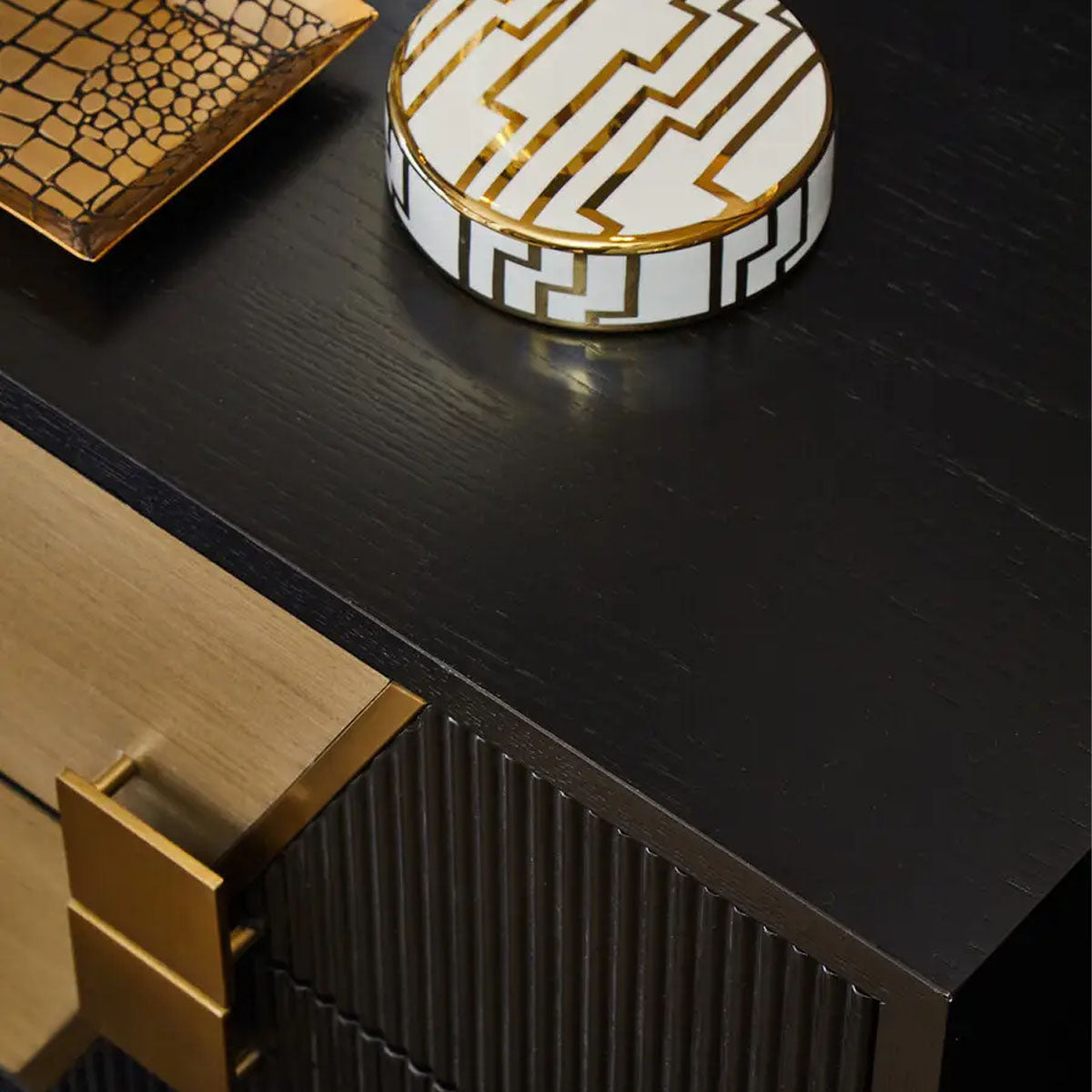 Beaumonde Home Davoli Two Drawer Side Table