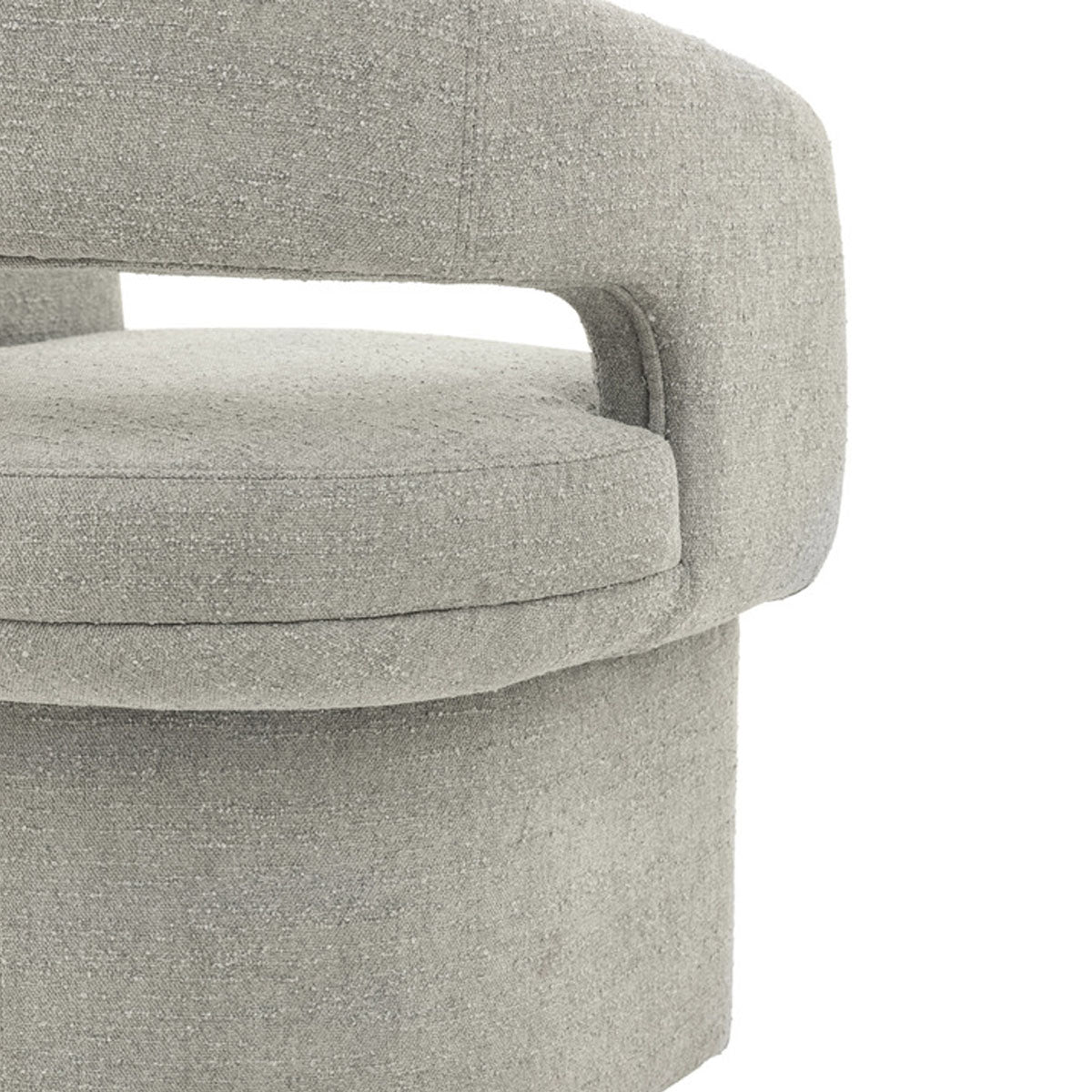 Gallery Direct Sloane Dining Chair Grey Boucle 640x600x760mm