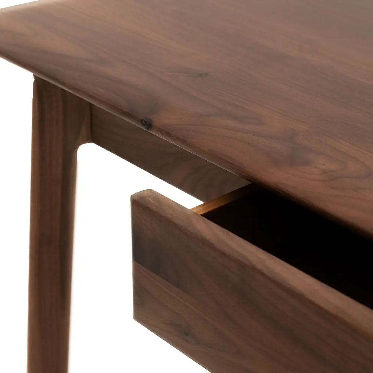 Gallery Direct Madrid 1 Drawer Desk Walnut 1300x500x750mm