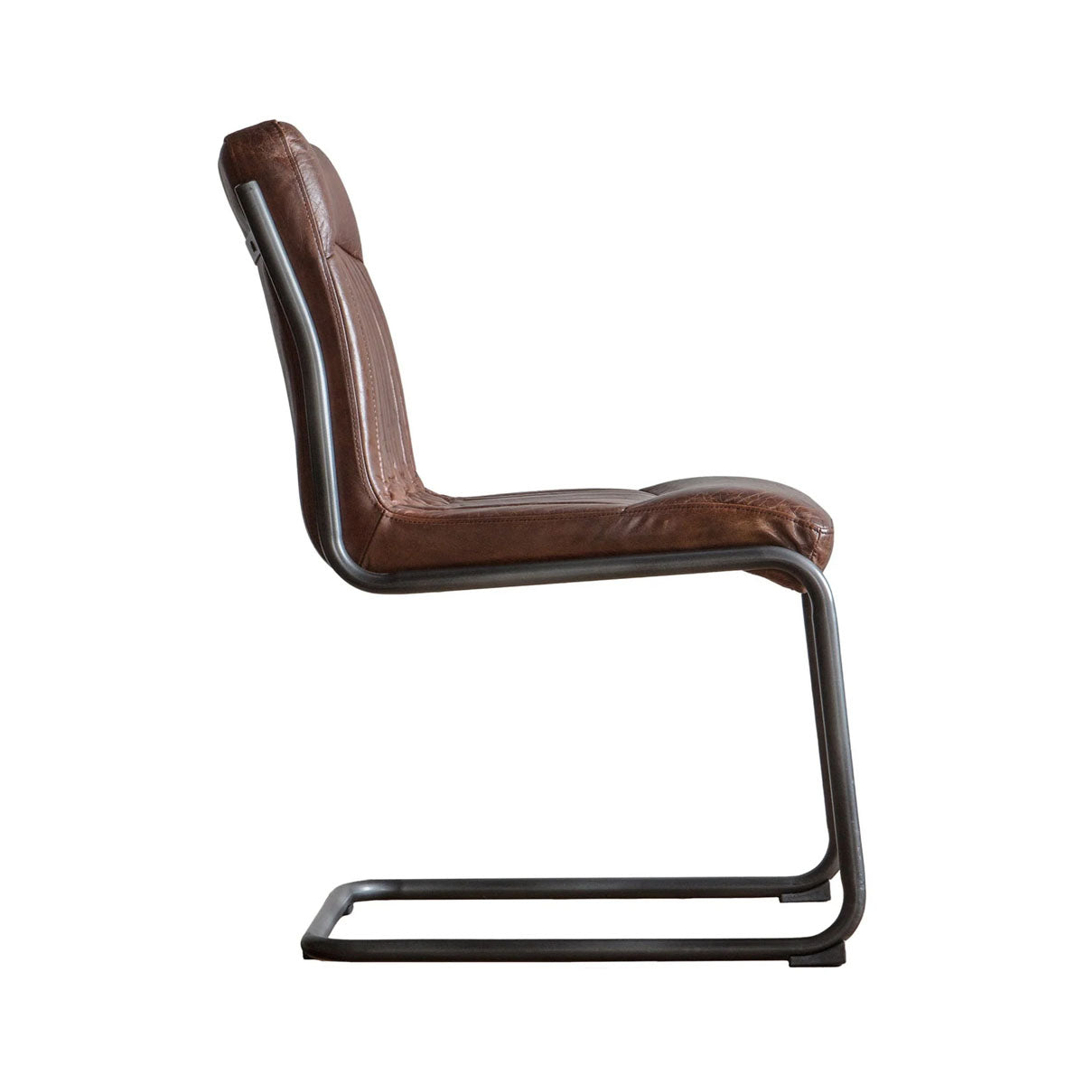 Gallery Direct Capri Leather Chair Brown 520x660x880mm