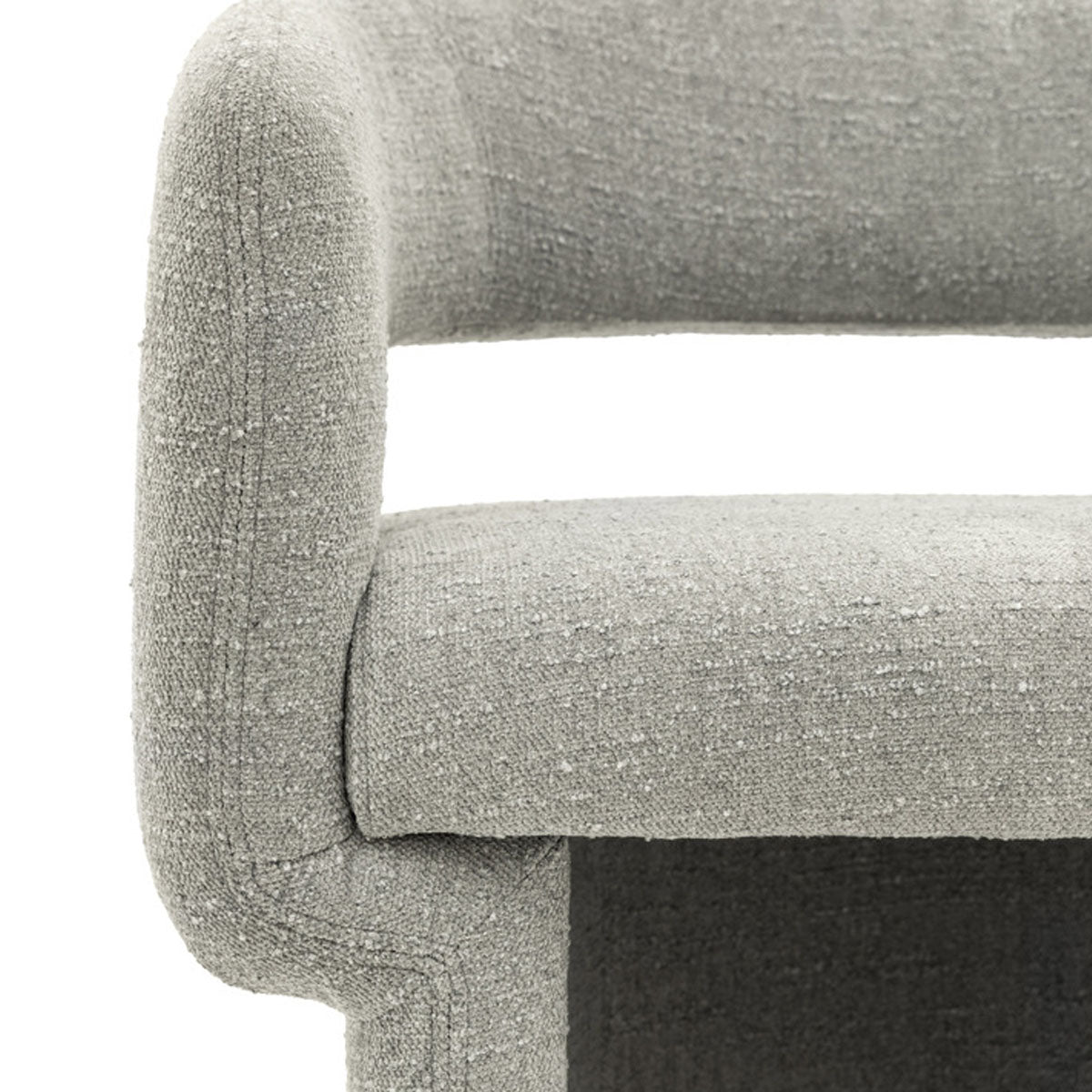 Gallery Direct Sloane Dining Chair Grey Boucle 640x600x760mm