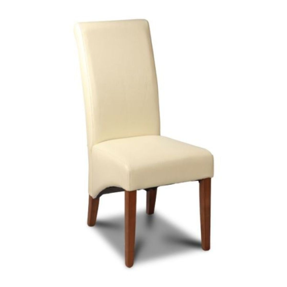 Trade Furniture Leather Rollback Dining Chair Dark Leg