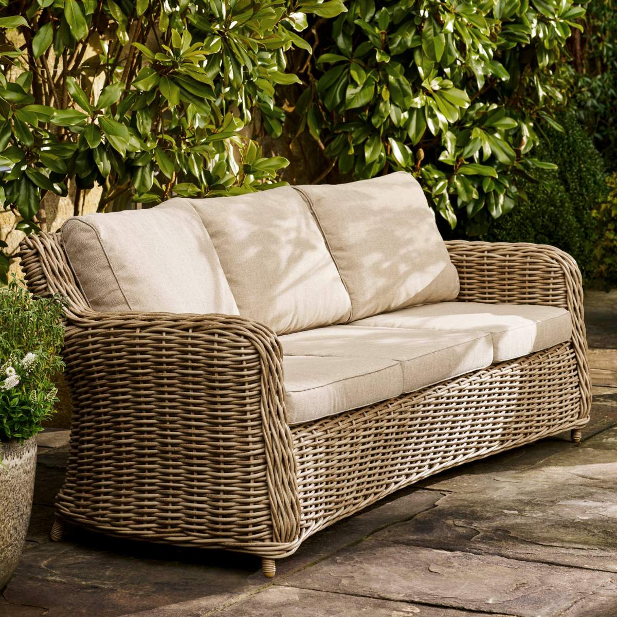 Garden Trading Lechlade 3 Seater Sofa Set Natural