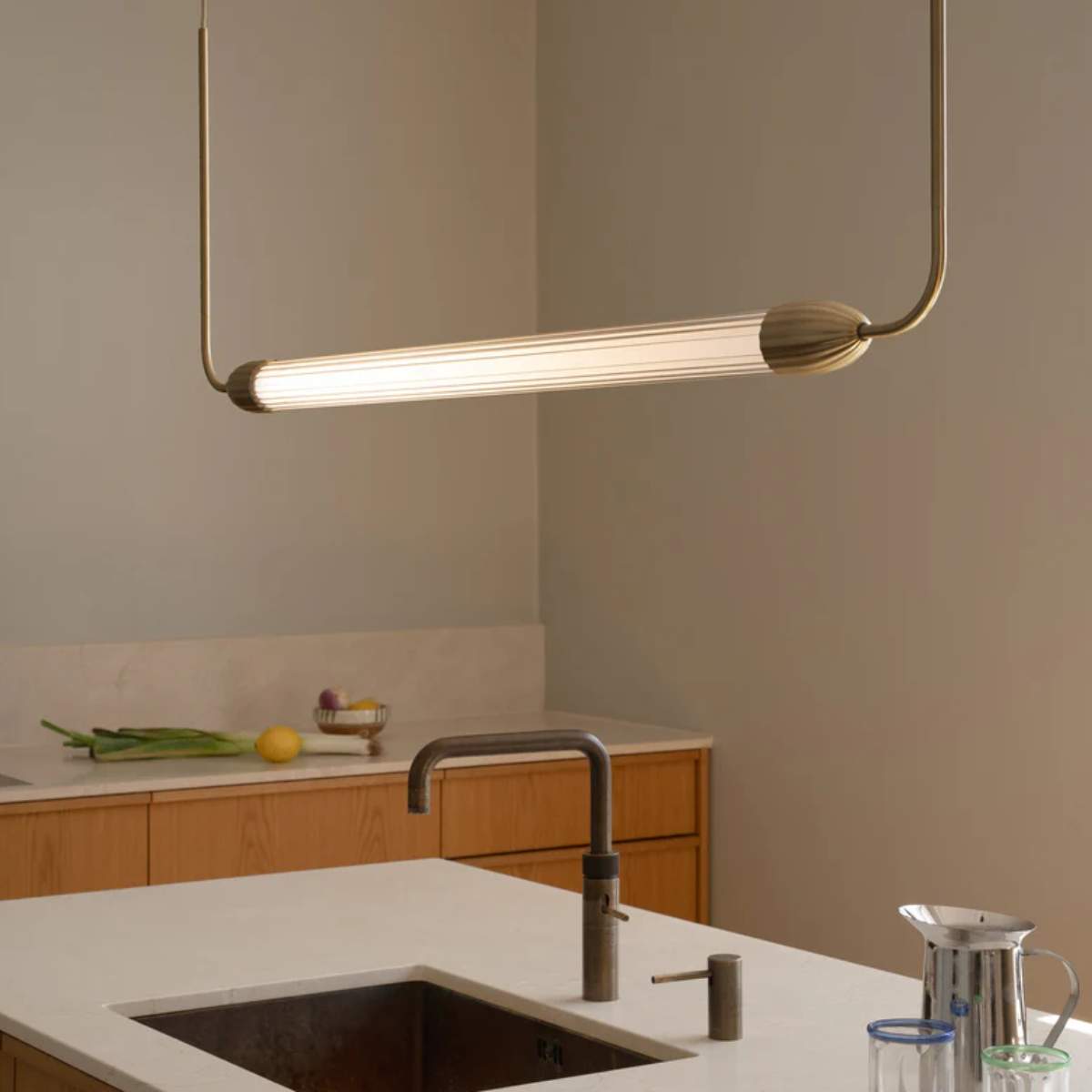 Umage Lemon Squeeze Linear Pendant Brass