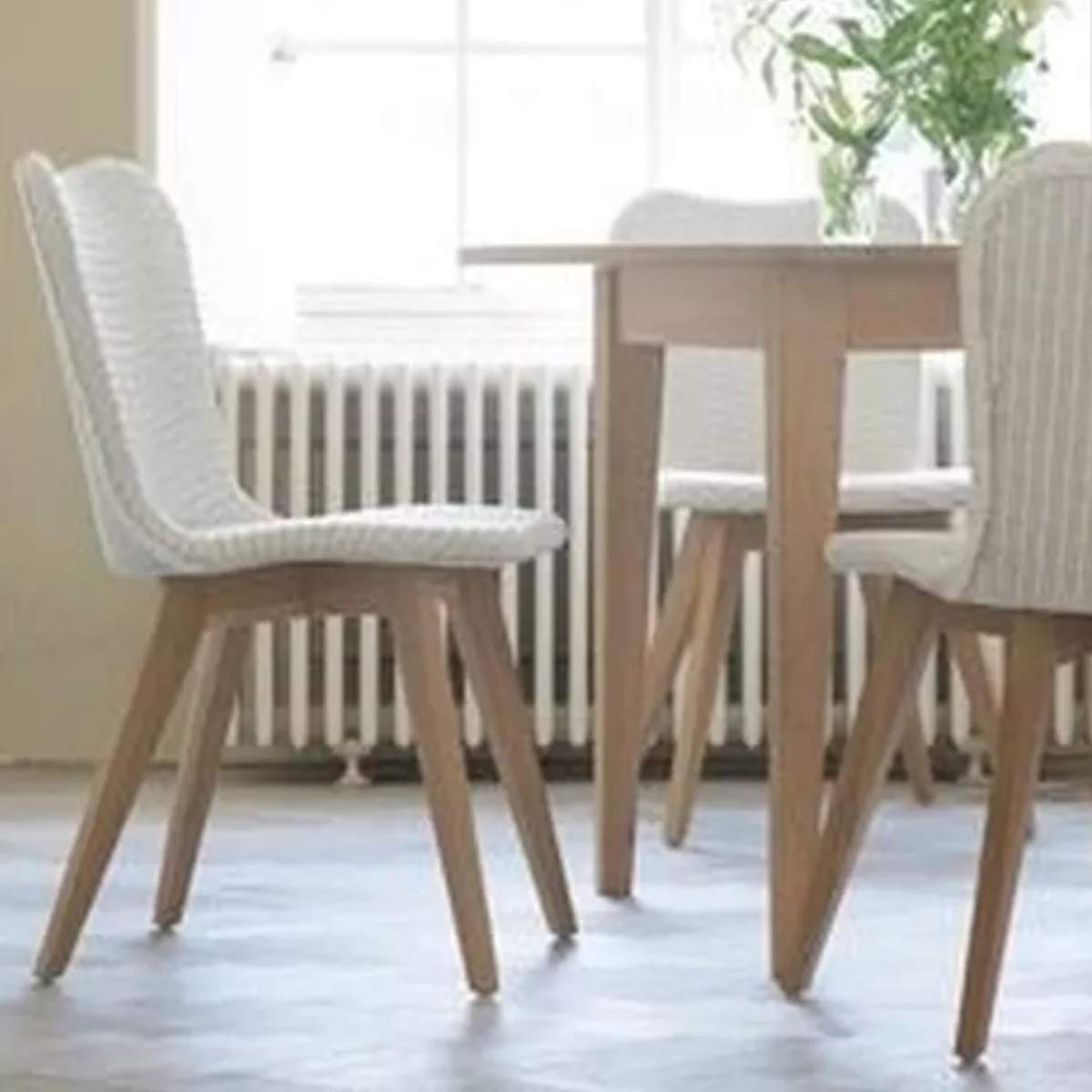 Vincent Shepherd Lena Outdoor Dining Chair Teak Base Wicker Seat