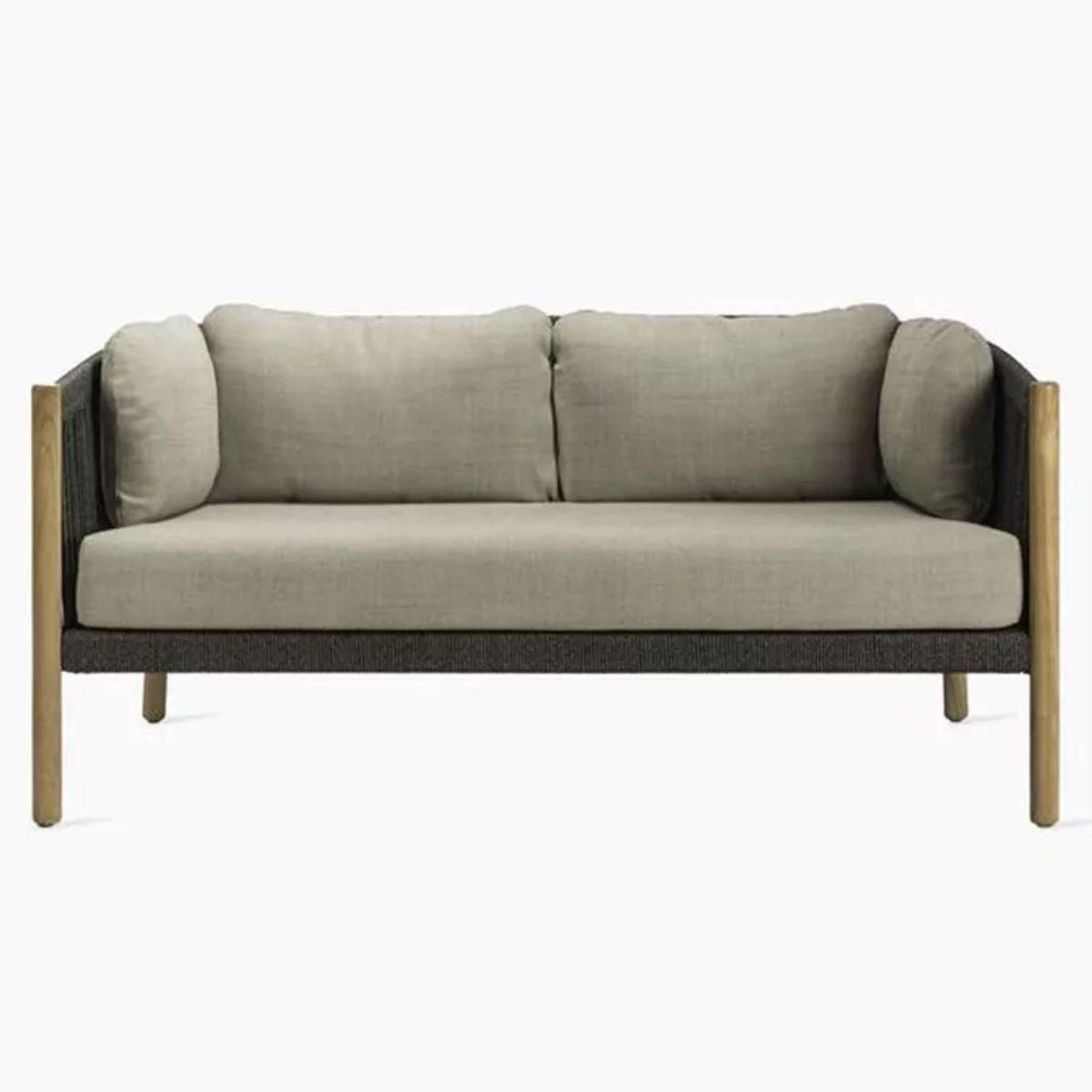Vincent Shepherd Lento 2.5 Seater With Wing Cushion In Stone