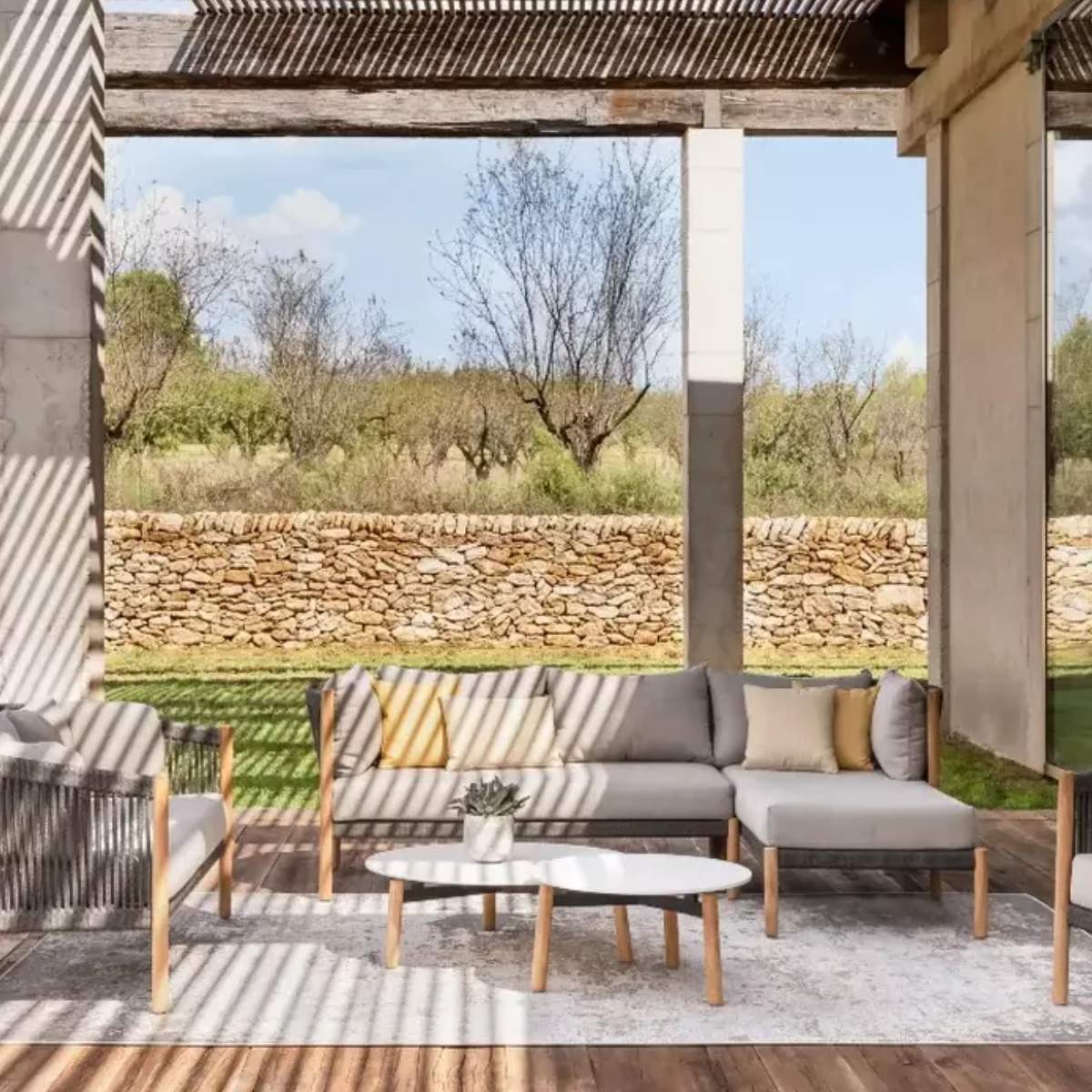 Vincent Shepherd Lento Modular Chaise Longue Right | Stone