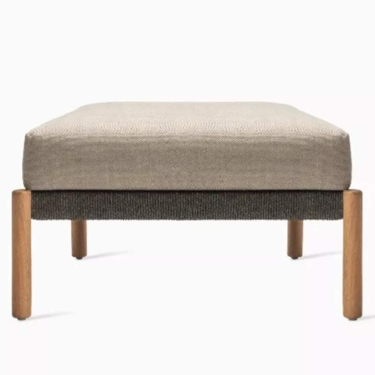 Vincent Shepherd Lento Outdoor Modular Footrest | Teak | Rope