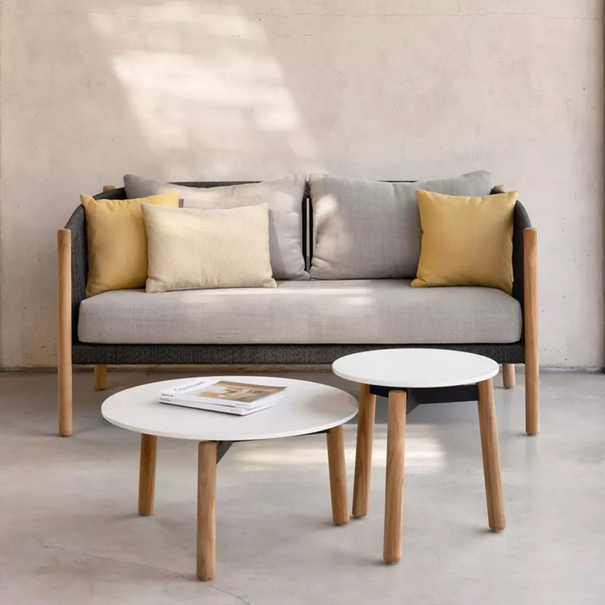 Vincent Shepherd Lento Sofa Seat and Back Cushions Stone