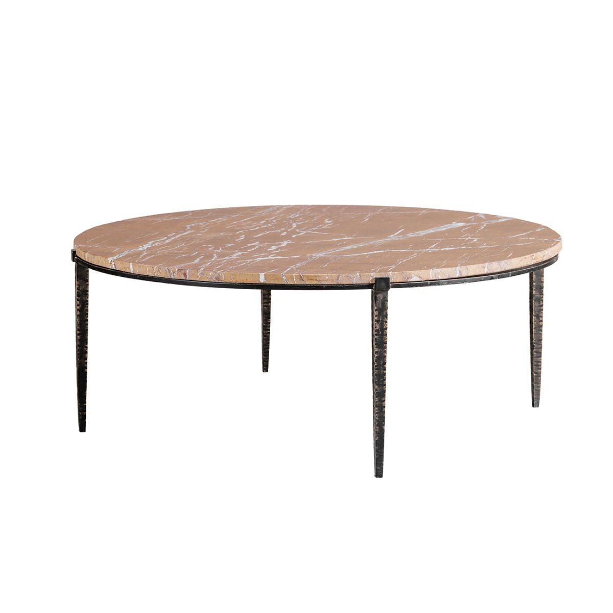 Libra Interiors Leo Forest Brown Marble Coffee Table
