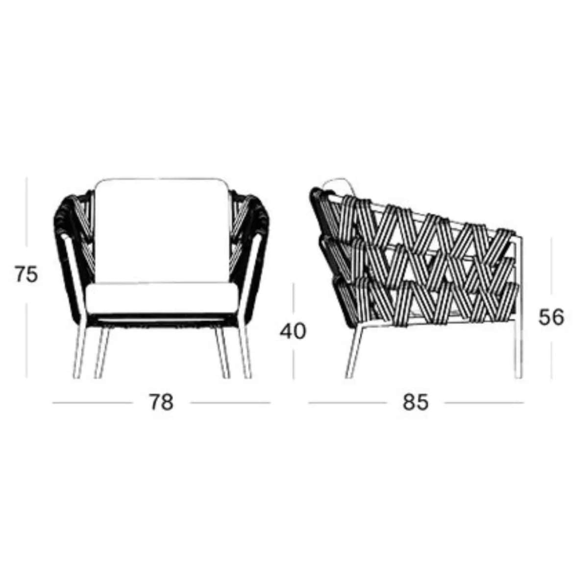 Vincent Shepherd Leo Garden Lounge Chair