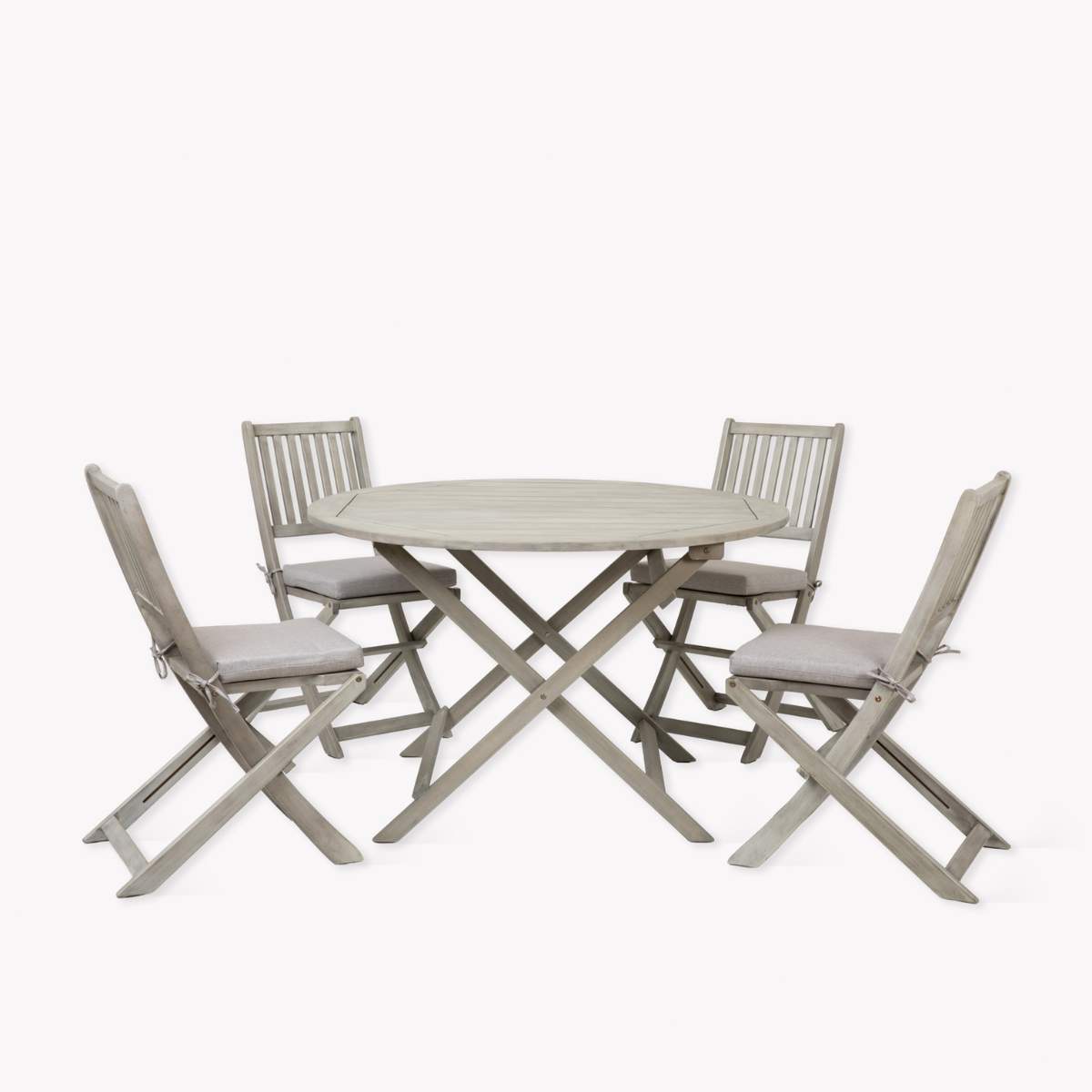 Garden Trading Letcombe 4 Seater Dining Set Whitewash
