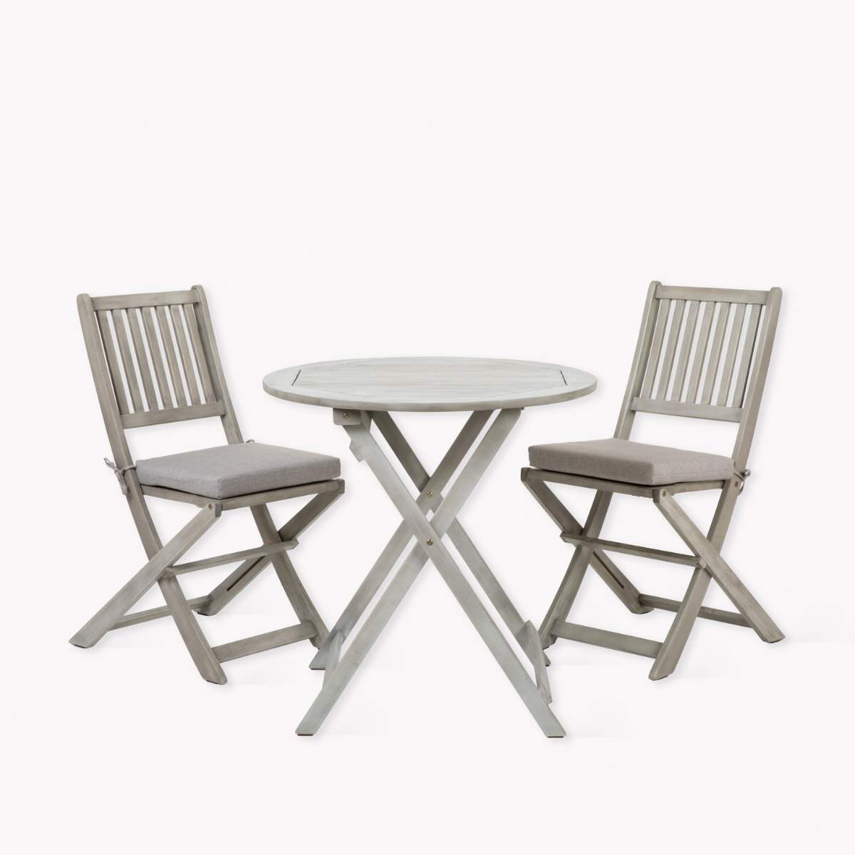 Garden Trading Letcombe Bistro Set Whitewash