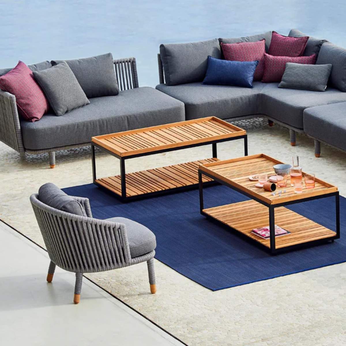 Cane-line Level Coffee Table, Rectangular