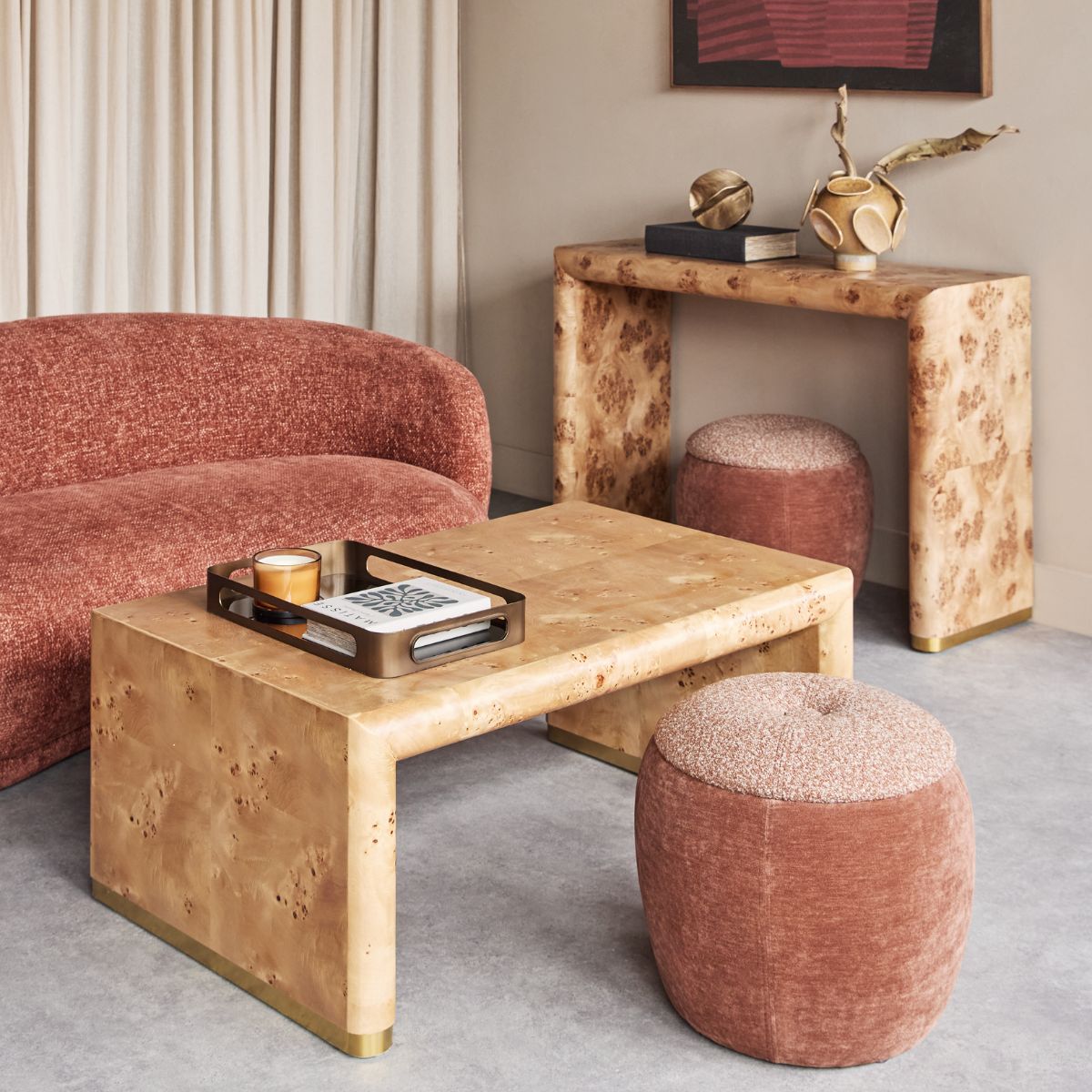 Libra Interiors Karatara Burlwood Coffee Table