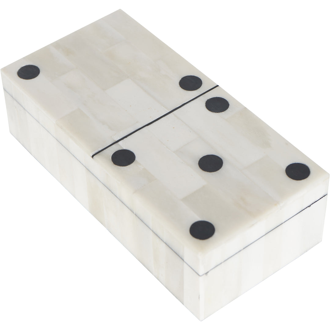 Libra Interiors Chollerford Bone Inlay Dominoes Box-Beaumonde