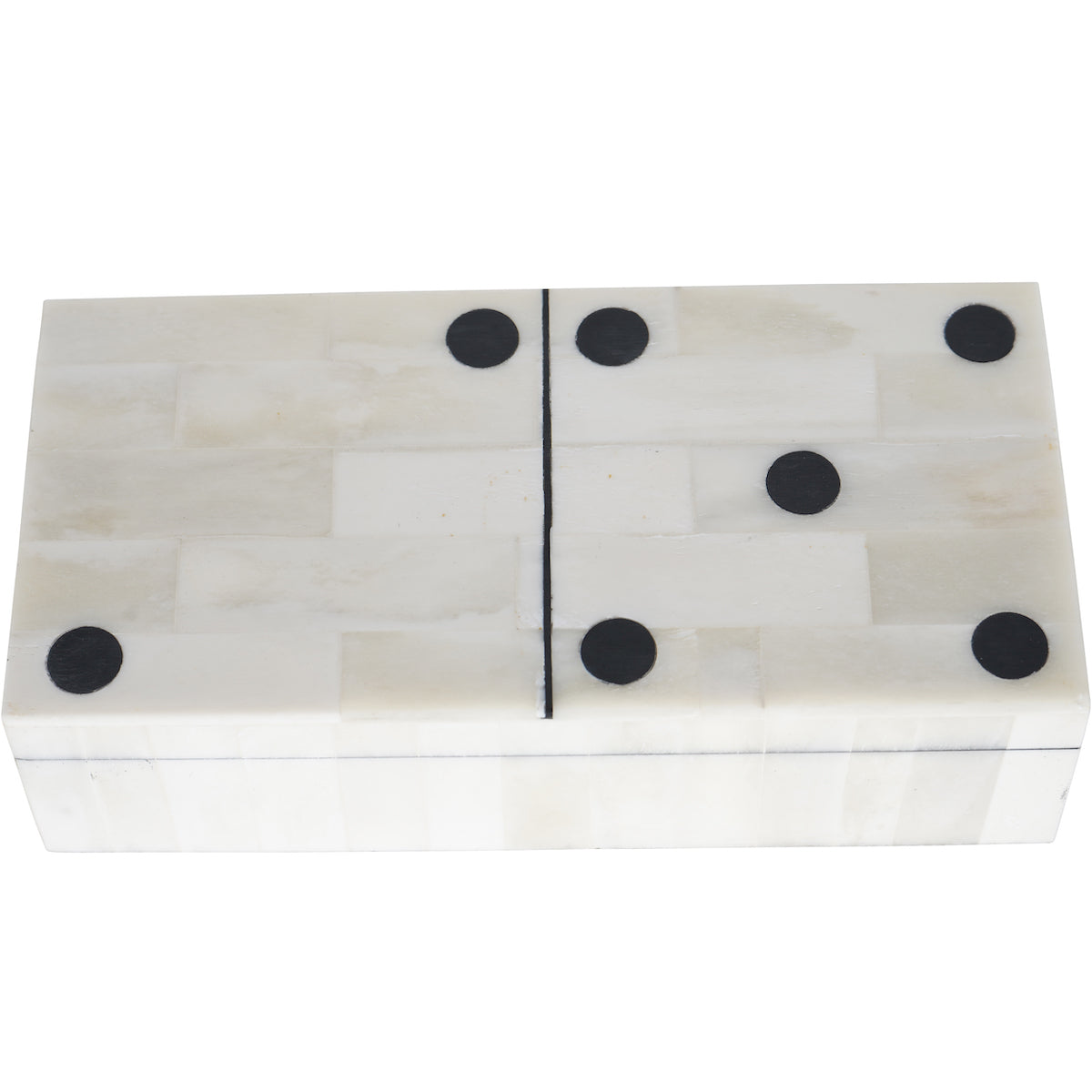 Libra Interiors Chollerford Bone Inlay Dominoes Box-Beaumonde