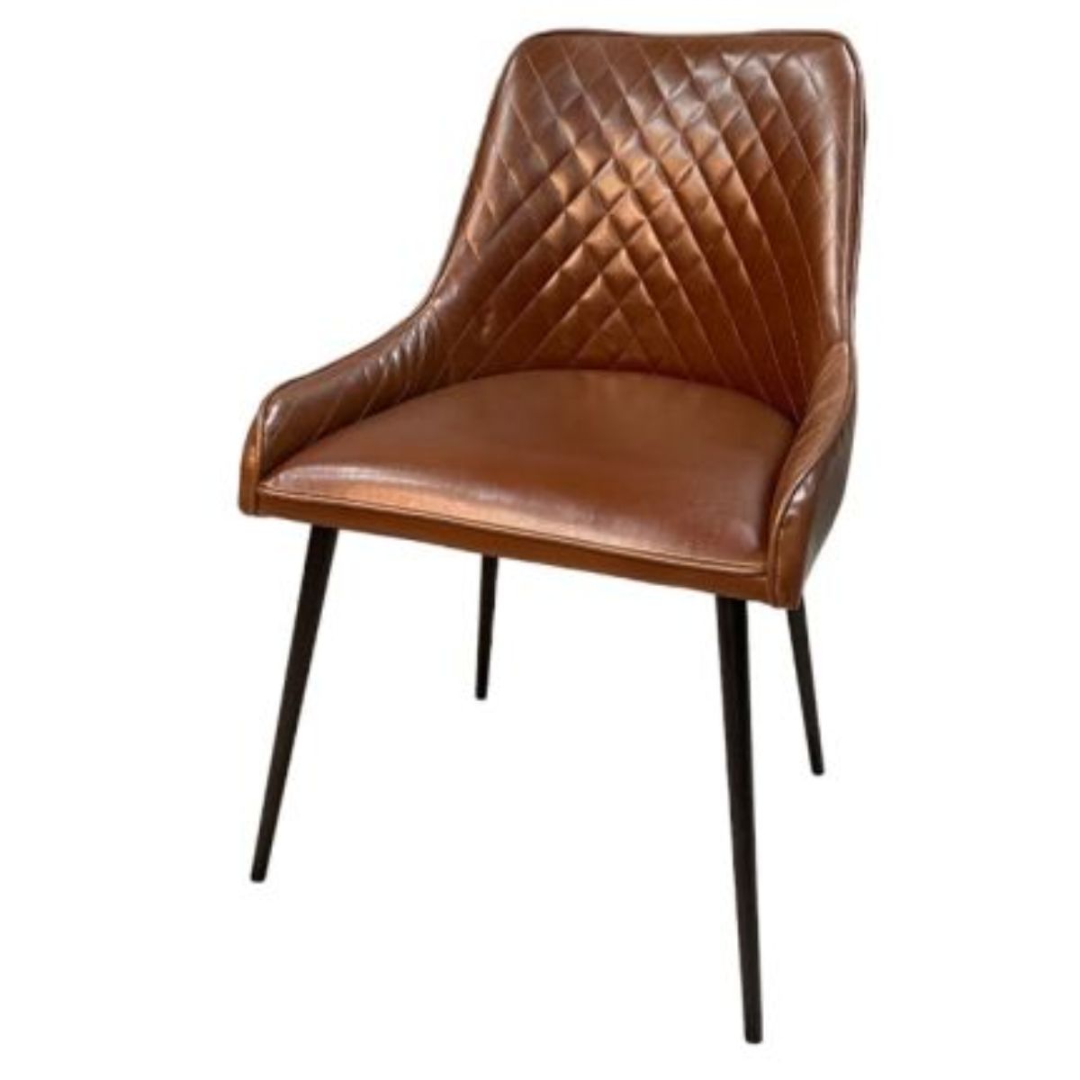 Trade Furniture Light Dakota 120cm Cube Dining Table & 4 Henley Faux Leather Dining Chairs (4 Colours)