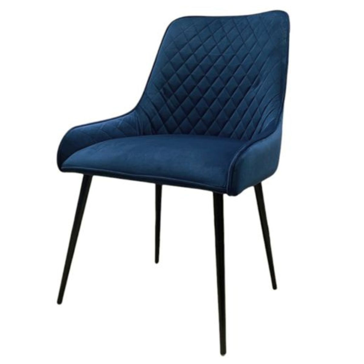 Trade Furniture Light Dakota 120cm Cube Dining Table & 4 Henley Velvet Dining Chairs (6 Colours)