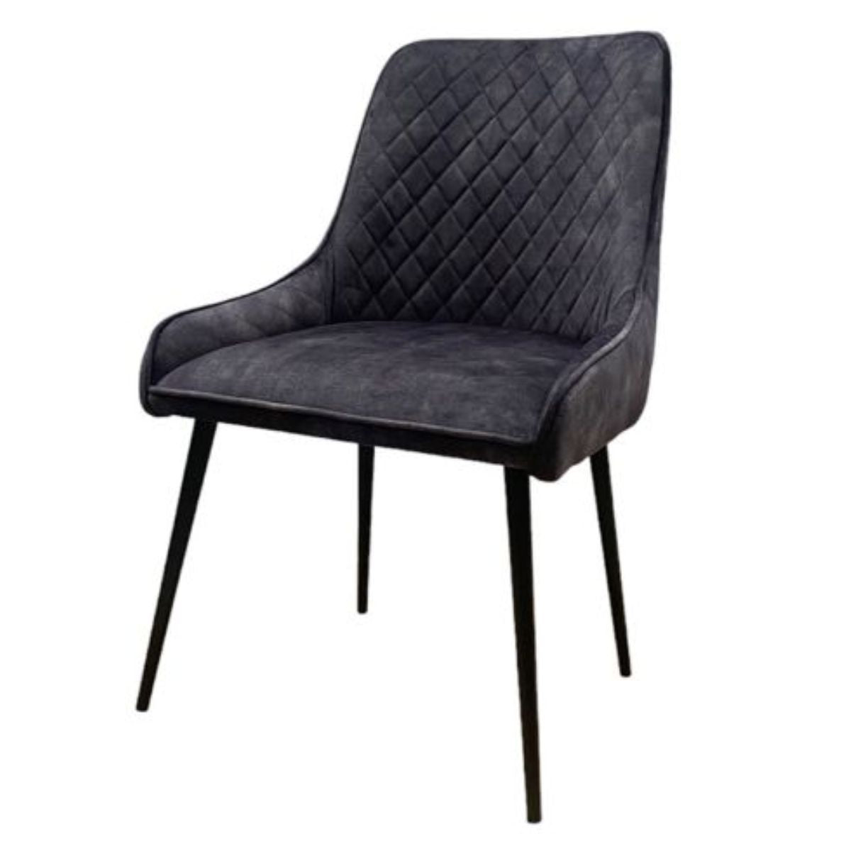 Trade Furniture Light Dakota 120cm Cube Dining Table & 4 Henley Velvet Dining Chairs (6 Colours)