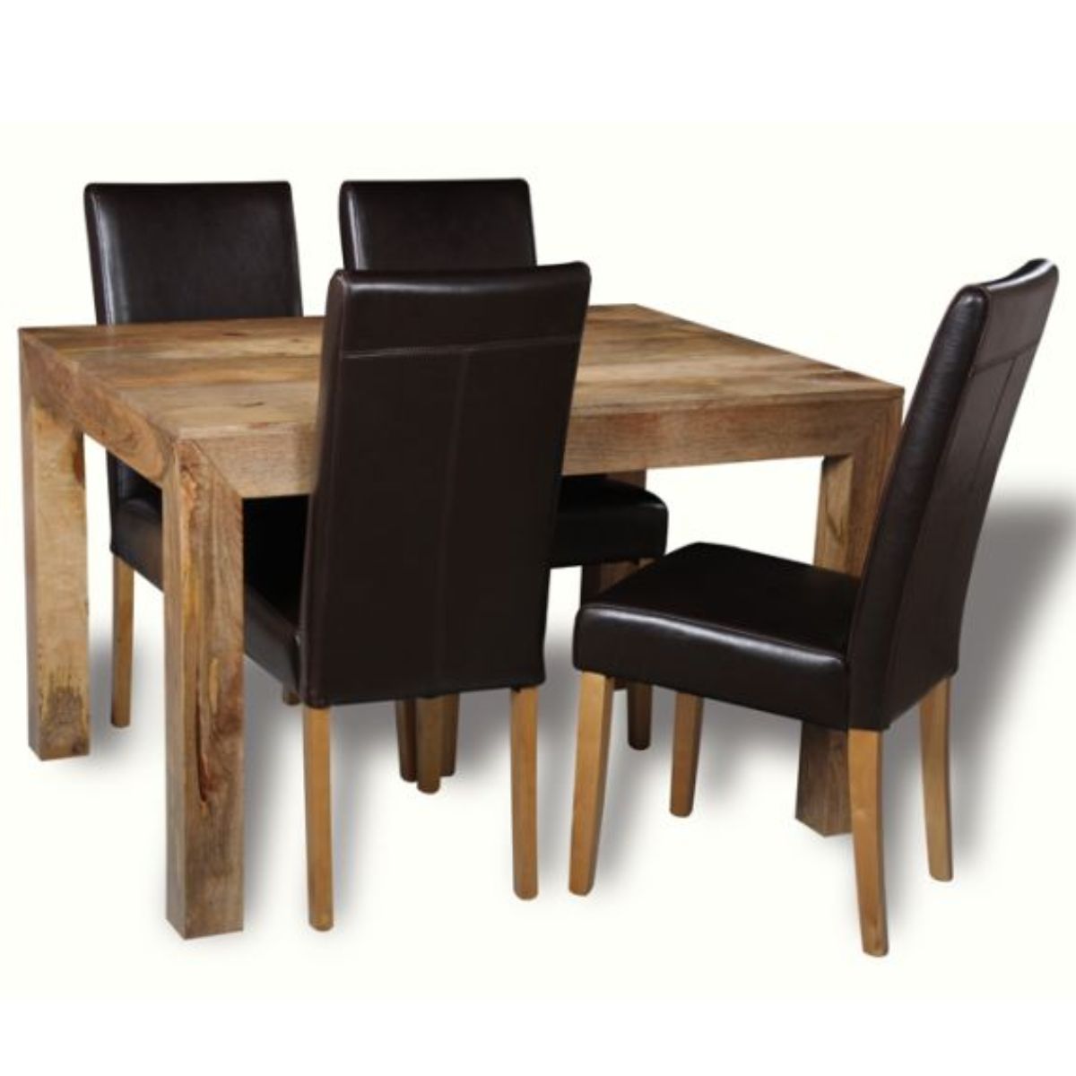 Trade Furniture Light Dakota 120cm Dining Table & 4 Barcelona Chairs
