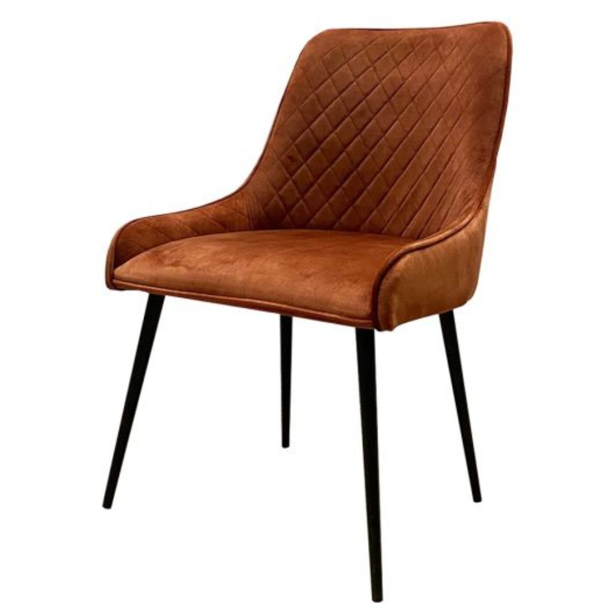 Trade Furniture Light Dakota 180cm Dining Table and 6 Henley Velvet Dining Chairs (5 Colours)