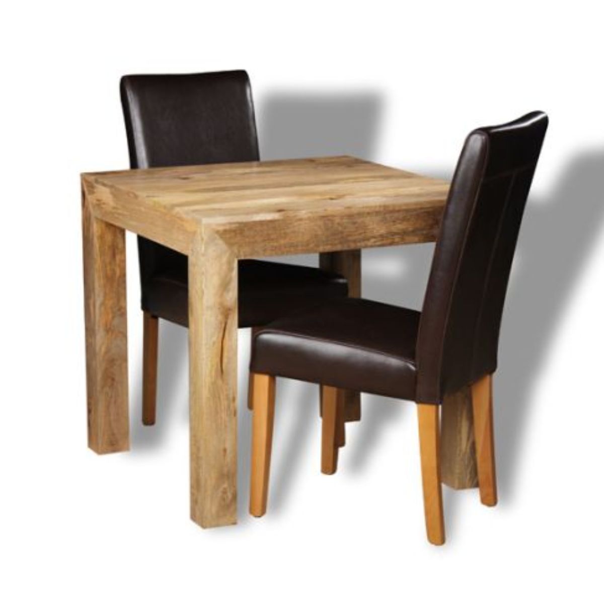 Trade Furniture Light Dakota 80cm Dining Table & 2 Barcelona Chairs