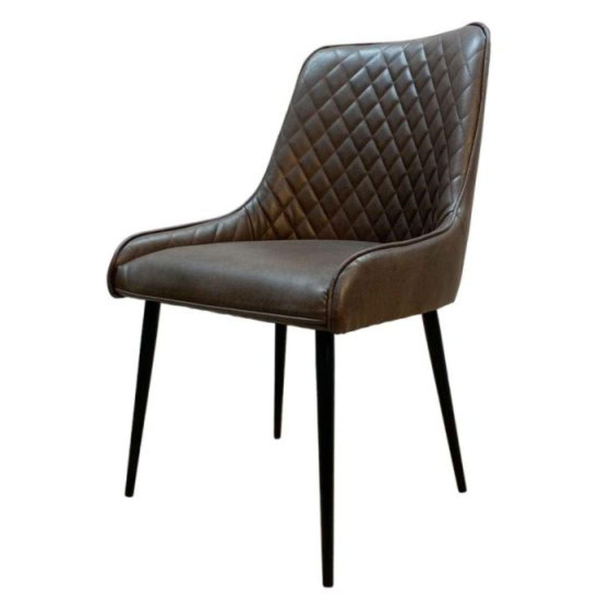 Trade Furniture Light Dakota 90cm Cube Dining Table & Henley Faux Leather Dining Chairs (4 Colours)