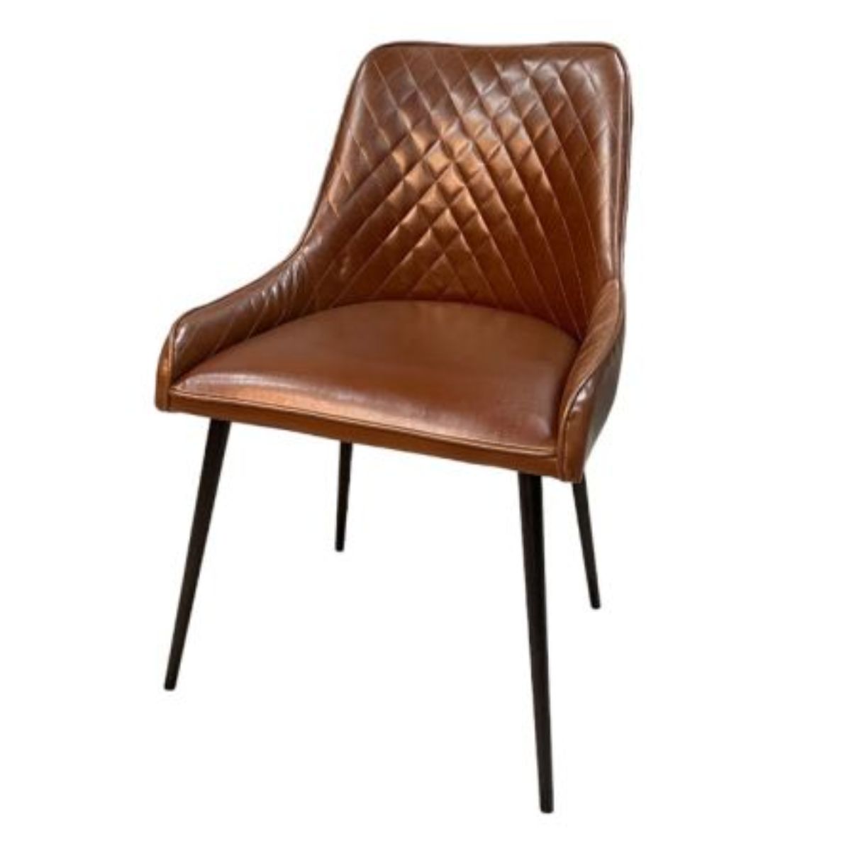 Trade Furniture Light Dakota 90cm Cube Dining Table & Henley Faux Leather Dining Chairs (4 Colours)