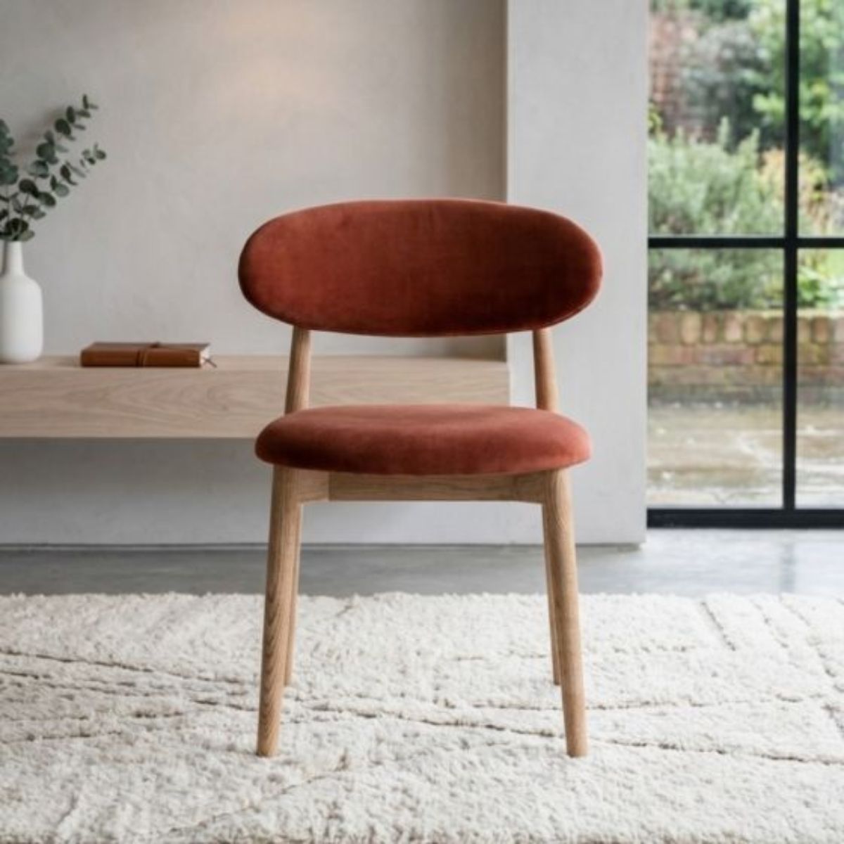 Trade Furniture Light Dakota Mango Wood 120cm Cube Dining Table & 4 Scandi Chairs (5 Colours)