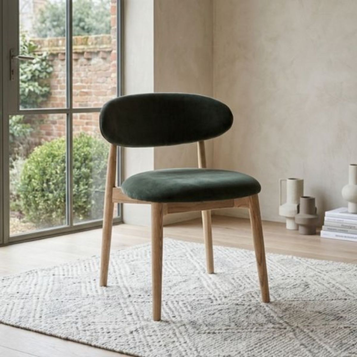 Trade Furniture Light Dakota Mango Wood 120cm Cube Dining Table & 4 Scandi Chairs (5 Colours)