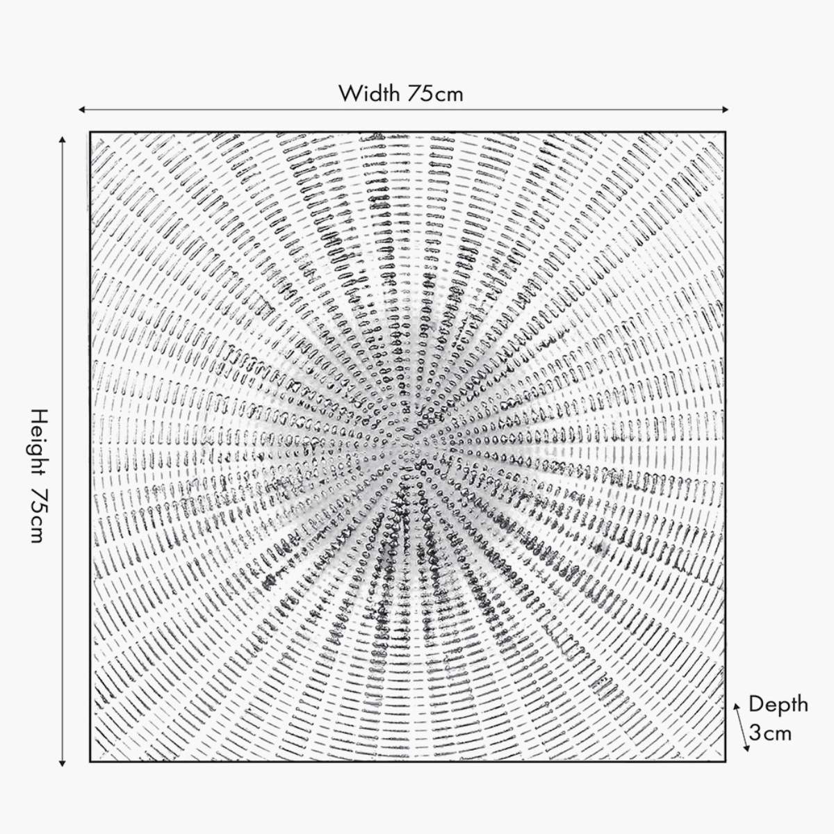 Pacific Lifestyle Light Grey and Gold Metal Starburst Wall Art