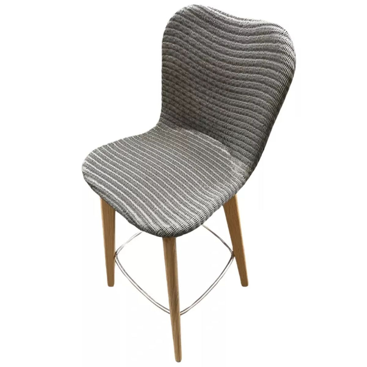 Vincent Shepherd Lily Counter Stool Quartz Grey Oak Base Ex Display