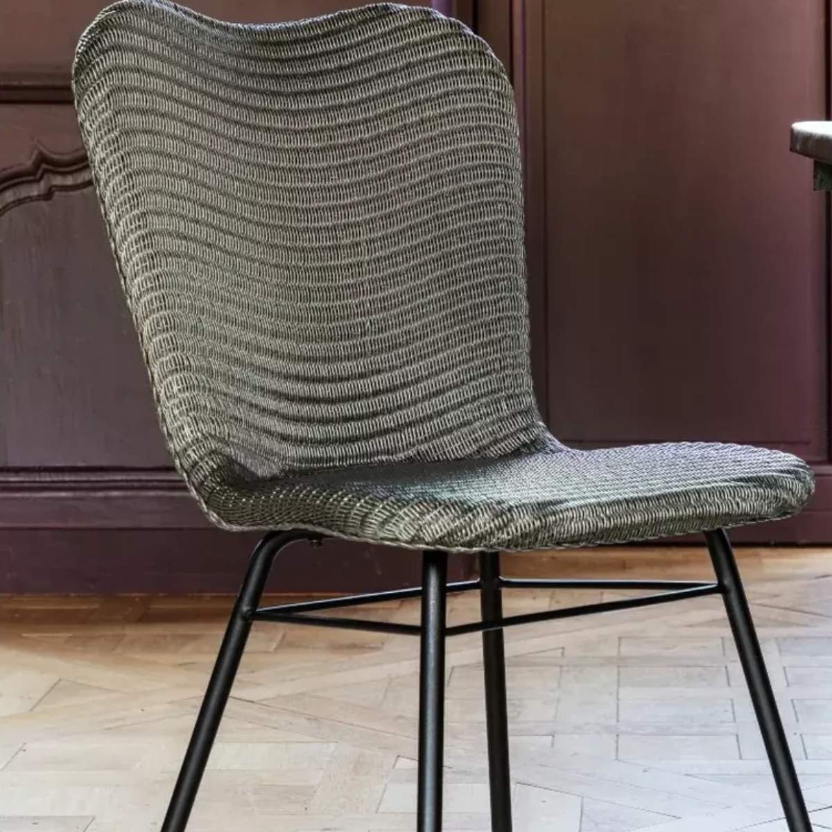 Vincent Shepherd Lily Dining Chair Steel A Base